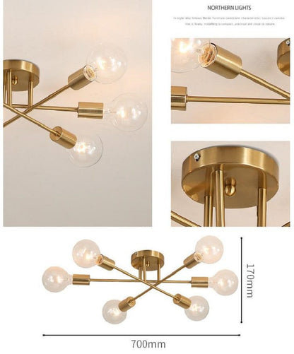 6 Heads Modern Ceiling Chandelier