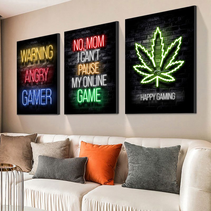 GAME TIME – Gaming Room Poster Wall Art