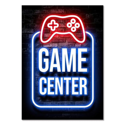 GAME CENTER – Gaming Room Poster Wall Art