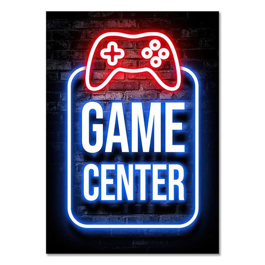 GAME CENTER – Gaming Room Poster Wall Art