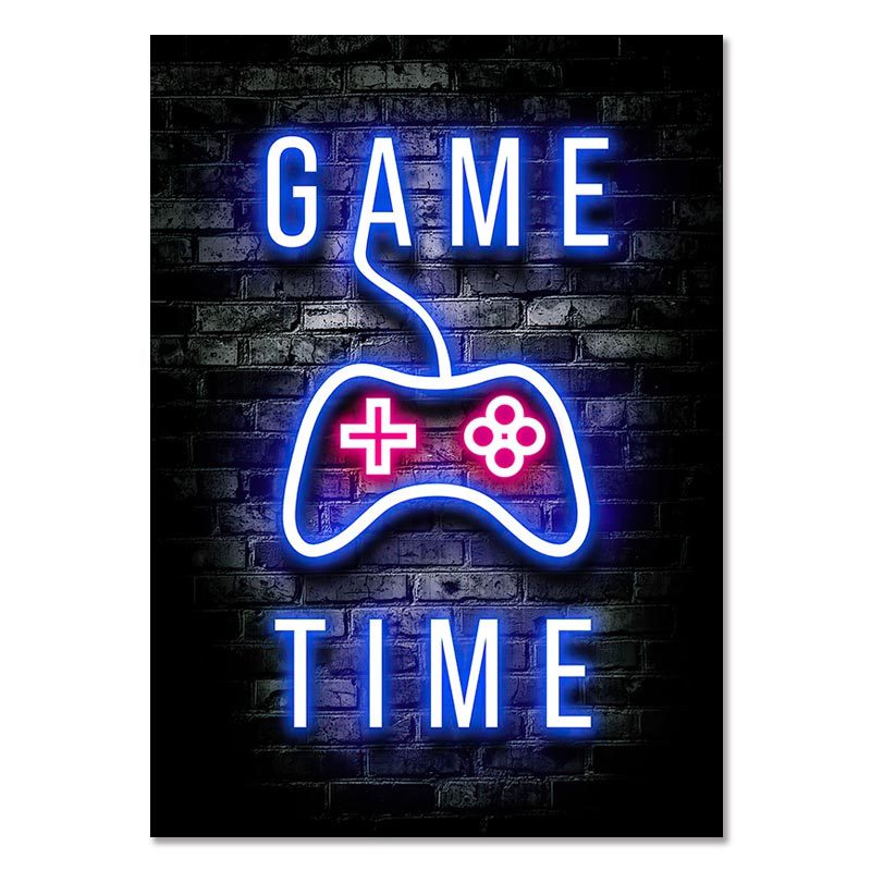 GAME TIME – Gaming Room Poster Wall Art