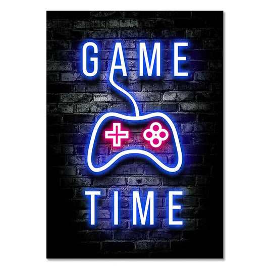 GAME TIME – Gaming Room Poster Wall Art