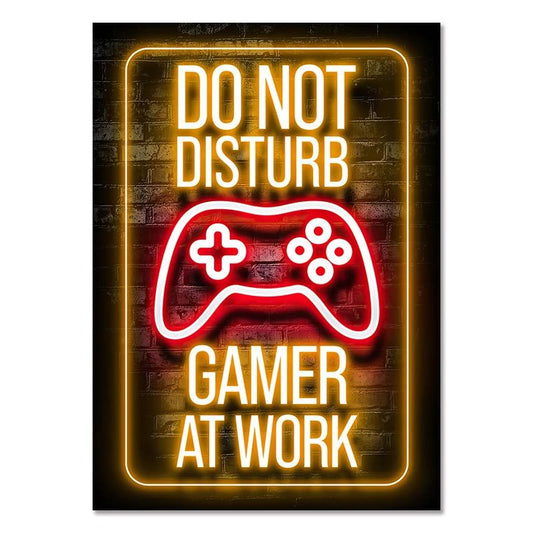 DO NOT DISTURB – Gaming Room Poster Wall Art